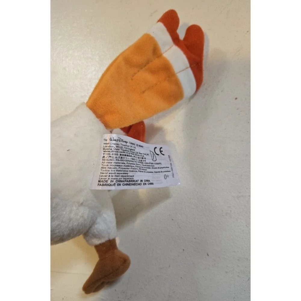 Disney Lion King Zazu Plush Bird Broadway Musical Orange White Stuffed Doll 9